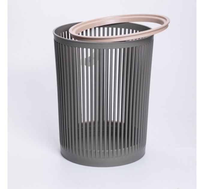 Корзина для мусора пластиковая 12 л, серая