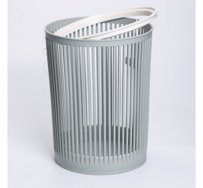 Кошик для сміття пластиковий 12 л, оливковий