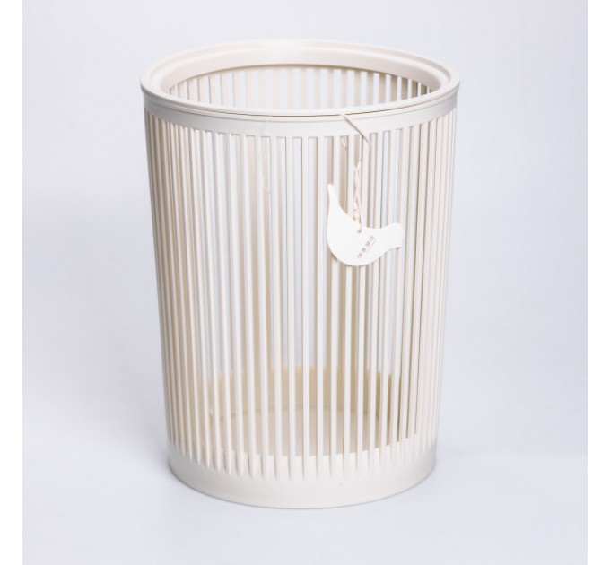 Кошик для сміття пластиковий 12 л, білий