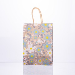 Подарунковий пакет 15*8*21 см крафтовий 12 штук в упаковці, блакитний