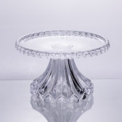 Тортівниця на ніжці Nordic із кришталевого скла 26 см, прозорий