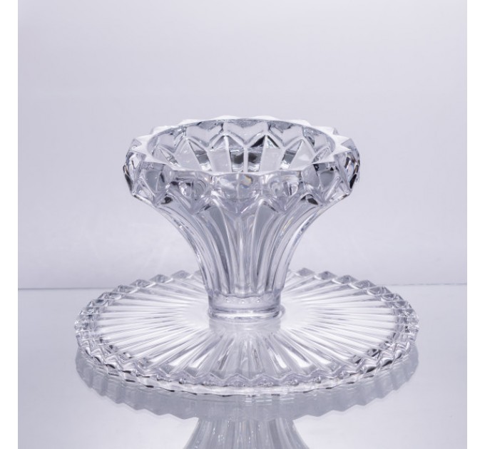 Тортовщица на ножке Nordic из хрустального стекла 26 см, прозрачная