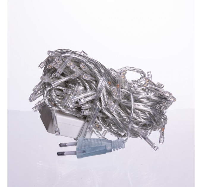 Гірлянда Нитка 120 LED 10 м прозора, жовтий