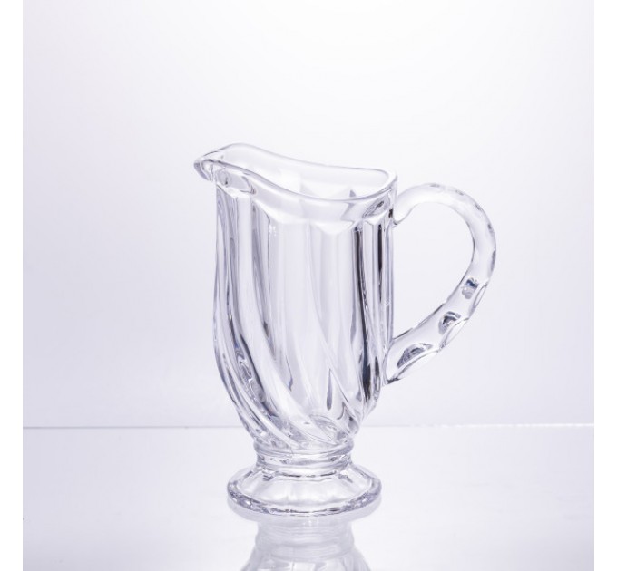 Набор для напитков кувшин и 6 стаканов из толстого стекла, прозрачный