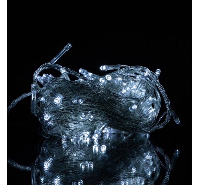 Гірлянда Нитка 120 LED 10 м прозора, білий