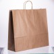 Подарунковий пакет 43*14*40 см крафтовий 12 штук в упаковці, бежевий