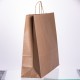 Подарунковий пакет 43*14*40 см крафтовий 12 штук в упаковці, бежевий