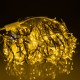 Гірлянда Бахрома вулична 600 LED 36 м від мережі біла нитка, жовтий