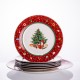 Набір тарілок Christmas фарфорових 7 штук 26,5/19 см