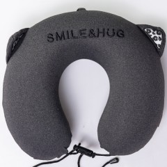 Подушка для шиї Smile&Hug U-подібна, темно-сірий