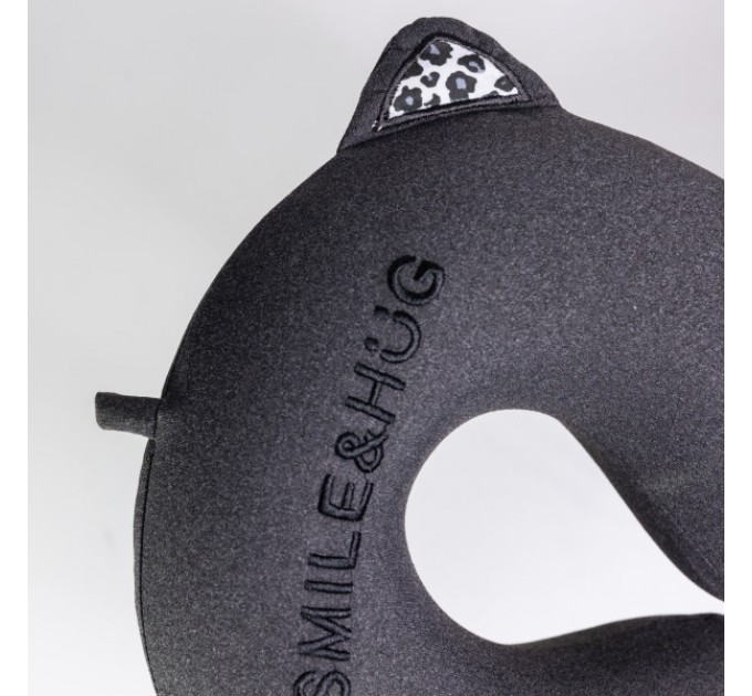 Подушка для шиї Smile&Hug U-подібна, темно-сірий