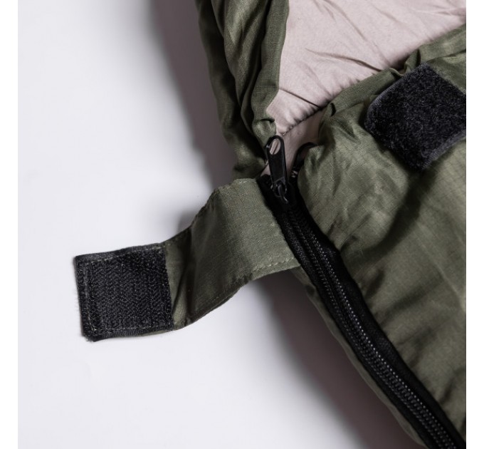 Спальний мішок 210*70 см з капюшоном, хакі