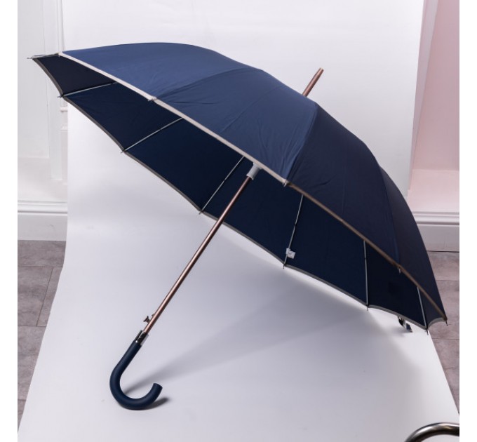 Парасоля-тростина напівавтомат складна 120 см, синій