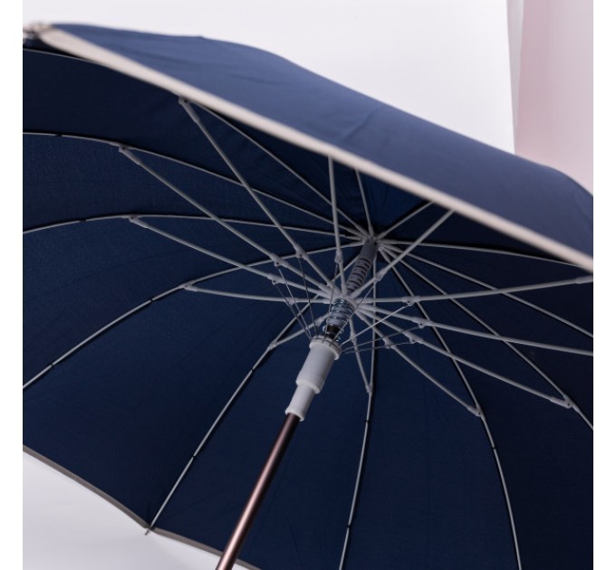 Парасоля-тростина напівавтомат складна 120 см, синій