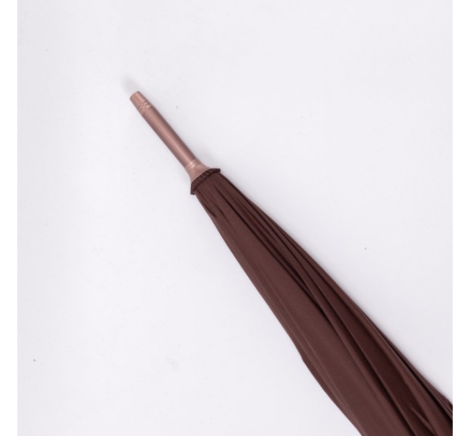 Парасоля-тростина напівавтомат складна 120 см, коричневий