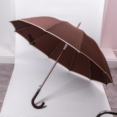 Парасоля-тростина напівавтомат складна 120 см, коричневий