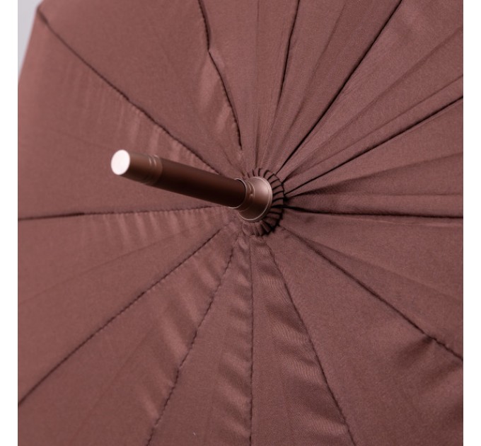 Парасоля-тростина напівавтомат складна 120 см, коричневий