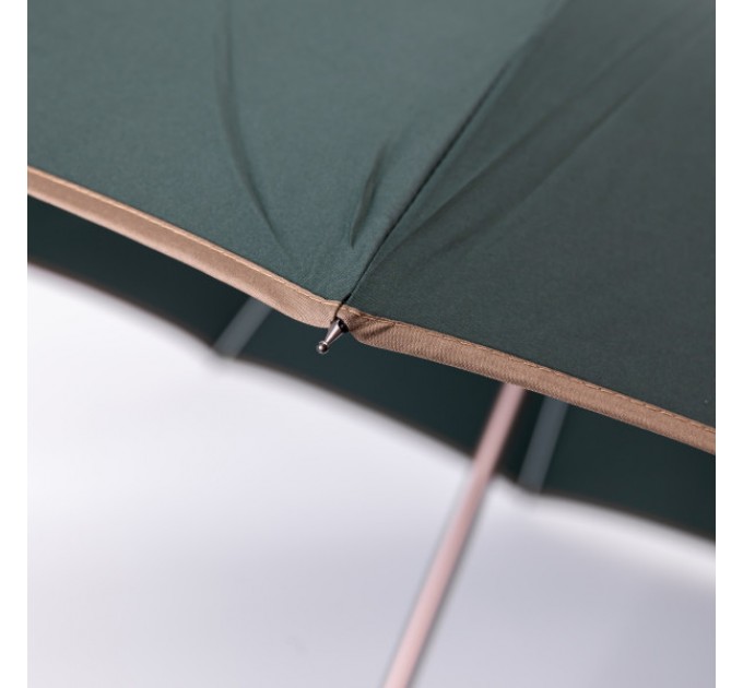 Зонт-трость полуавтомат сложный 120 см, зеленый