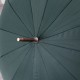 Зонт-трость полуавтомат сложный 120 см, зеленый