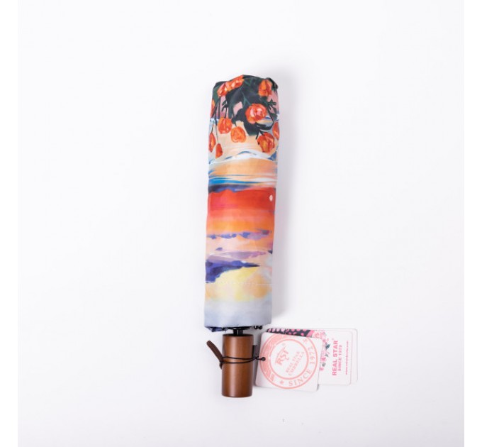 Парасоля механічна складна 100 см, різні кольори