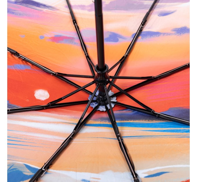 Парасоля механічна складна 100 см, різні кольори