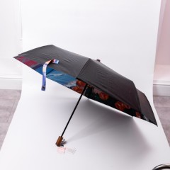 Парасоля механічна складна 100 см, різні кольори