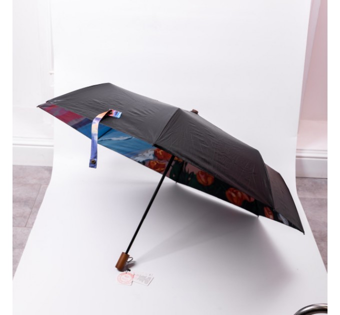 Парасоля механічна складна 100 см, різні кольори