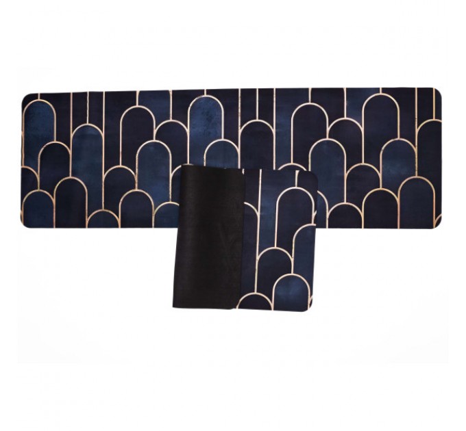 Набір килимків для кухні 2шт 116*38см/57*38 см, синій