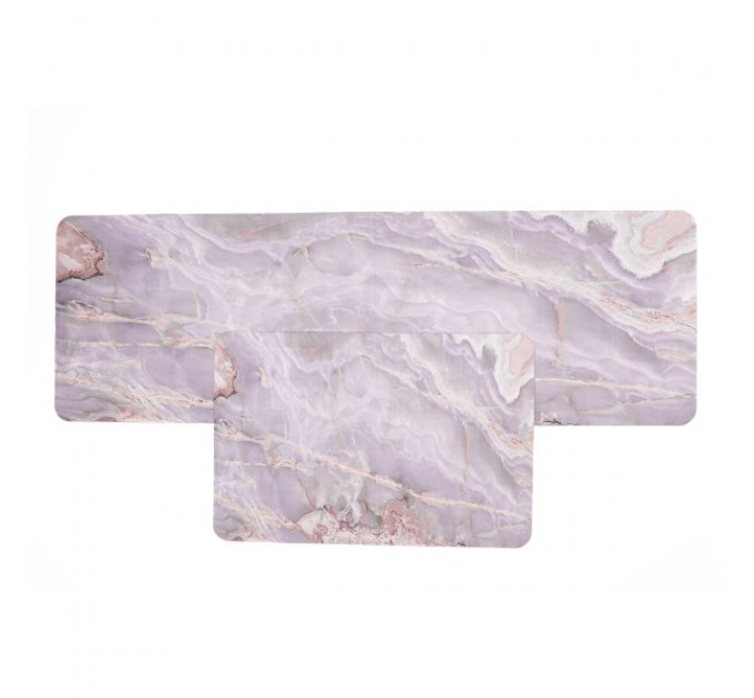 Набір килимків для кухні 2шт 116*38см/57*38 см, сірий