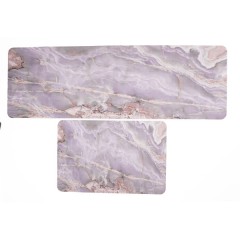 Набір килимків для кухні 2шт 116*38см/57*38 см, сірий