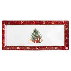 Блюдо сервірувальне Christmas прямокутне 36*16 см Блюдо сервірувальне Christmas прямокутне 36*16 см