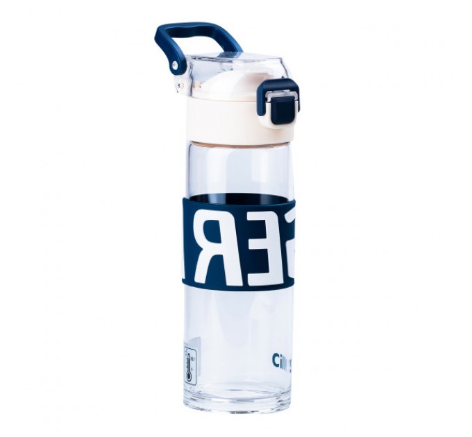 Пляшка для води скляна Cille 460 мл, білий Пляшка для води скляна Cille 460 мл, білий