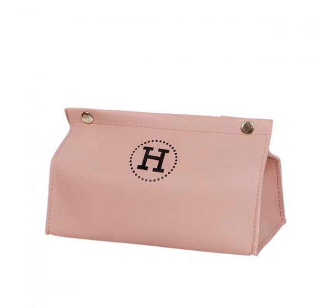 Органайзер для серветок у салон автомобіля 20х12х12,5 см, рожевий