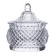 Цукорниця скляна Glass Jay з кришкою в східному стилі, diamonds