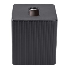 Серветниця з екошкіри 13х13х14,7 см, чорний