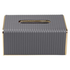 Серветниця з екошкіри 20х13х9 см, сірий