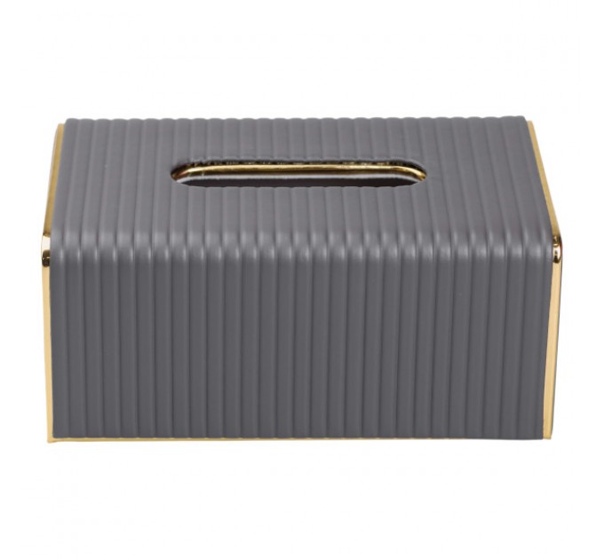 Серветниця з екошкіри 20х13х9 см, сірий