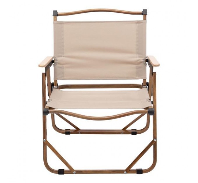 Стілець для кемпінгу складаний 50*51*64 см з алюмінієвим каркасом, бежевий Стілець для кемпінгу складаний 50*51*64 см з алюмінієвим каркасом, бежевий