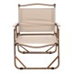 Стул для кемпинга складной 50*51*64 см с алюминиевым каркасом, бежевый.