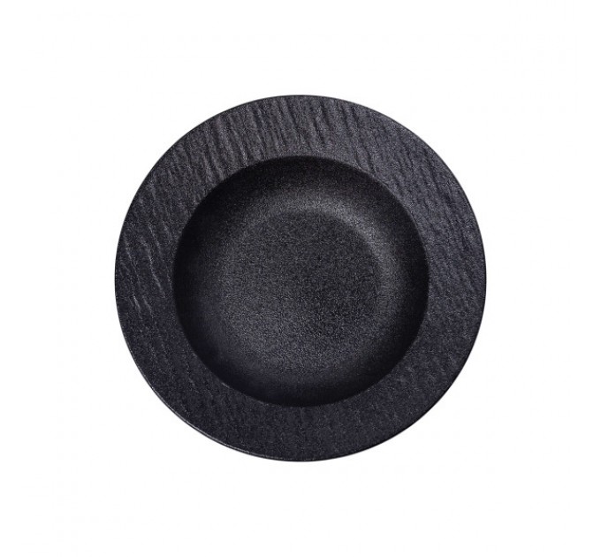 Тарілка супова керамічна 23 см, чорний Тарілка супова керамічна 23 см, чорний
