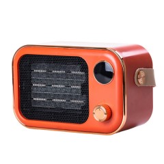 Тепловентилятор портативний 1200 Вт з керамічним нагрівальним елементом, помаранчевий