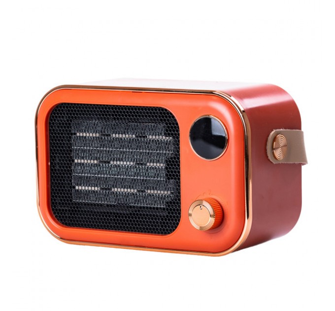 Тепловентилятор портативний 1200 Вт з керамічним нагрівальним елементом, помаранчевий
