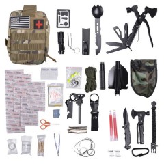 Туристичний набір для виживання 19 в 1 з підсумком