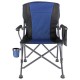 Кресло туристическое раскладное 60*57*92 см с подлокотниками, синий