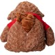 М'яка іграшка Ведмедик у червоному светрі з пледом 110*150см, коричневий