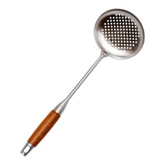 Шумівка кухонна Generous з нержавіючої сталі з дерев'яною ручкою