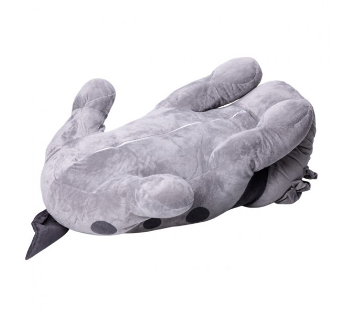 Іграшка-подушка з пледом Шарпей 120*160 см, сірий