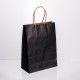 Подарунковий пакет крафтовий 15*8*21 см 12 штук в упаковці,чорний