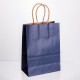 Подарунковий пакет крафтовий 15*8*21 см 12 штук в упаковці, синій