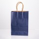 Подарунковий пакет крафтовий 15*8*21 см 12 штук в упаковці, синій